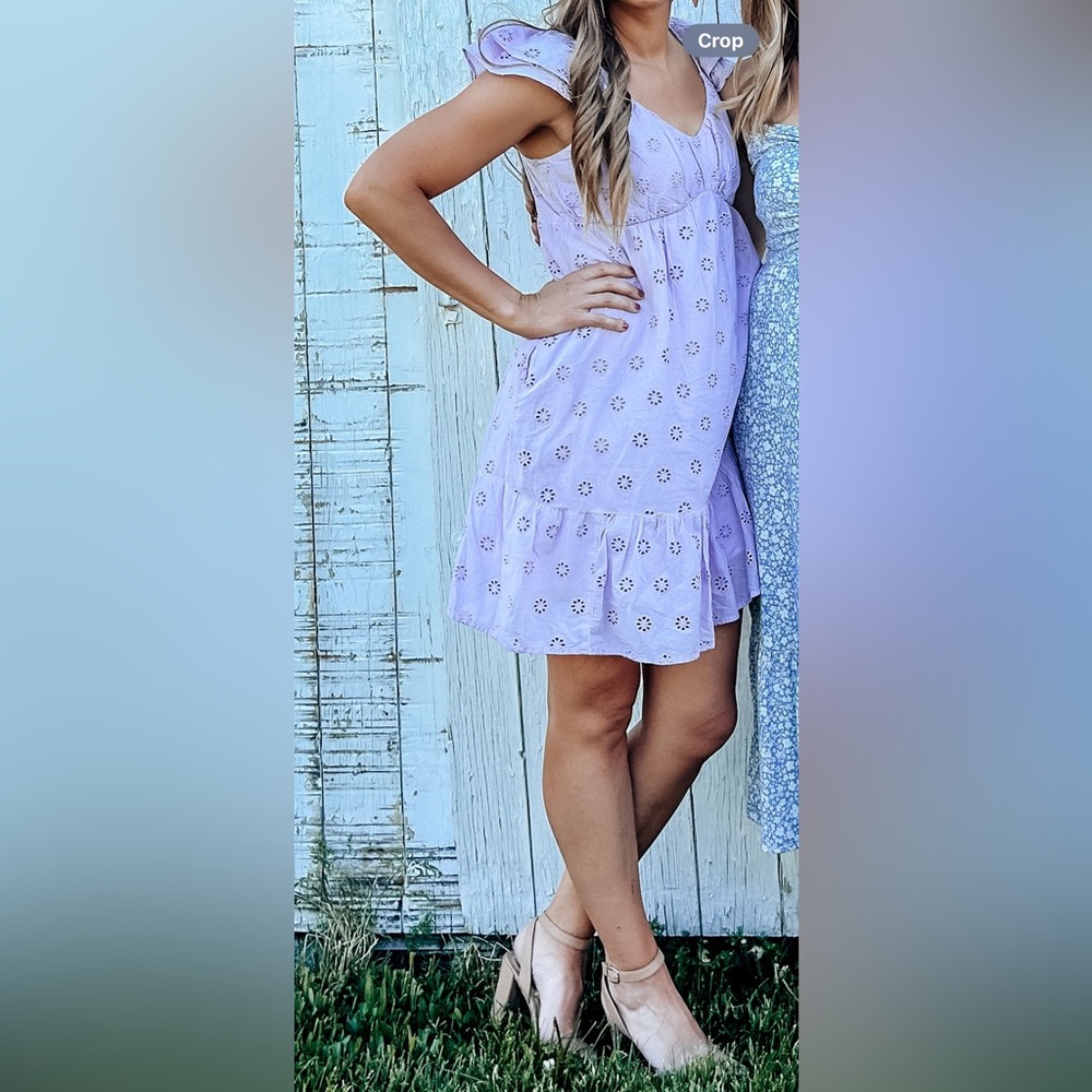 Lilac Eyelet Dress